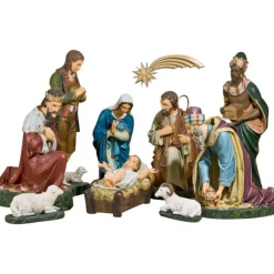 Flash Sale Articles Religieux JP crèche noël hauteur vers 80 cm