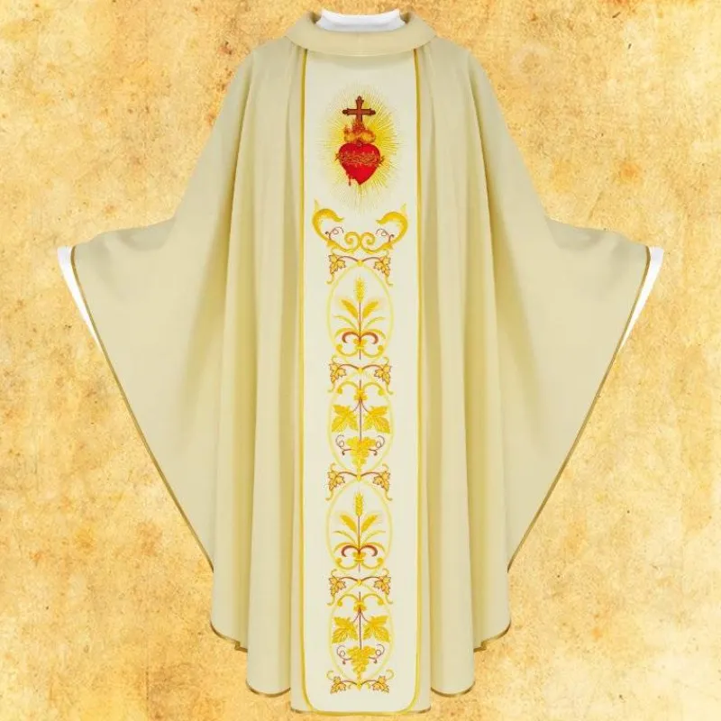 Sale Articles Religieux JP cœur de jésus chasuble liturgique