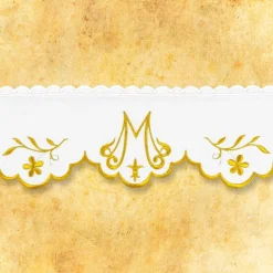 Sale Articles Religieux JP dentelle brodée