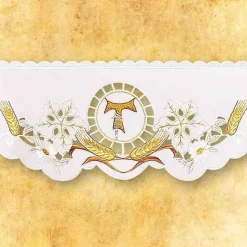 Outlet Articles Religieux JP dentelle brodée avec motif franciscain