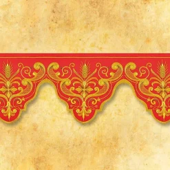 Sale Articles Religieux JP dentelle brodée couleur
