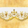 Online Articles Religieux JP dentelle brodée dorée