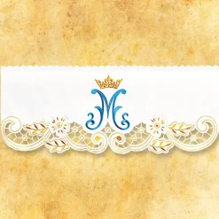 Sale Articles Religieux JP dentelle brodée mariale