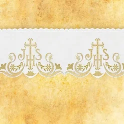 Clearance Articles Religieux JP Dentelle brodée pour église