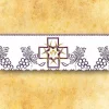 Best Articles Religieux JP dentelle brodée violet carême