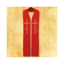 Discount Articles Religieux JP Etole liturgique rouge pour prêtre