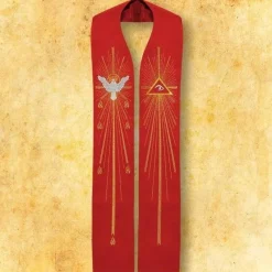Discount Articles Religieux JP etole liturgique rouge saint esprit