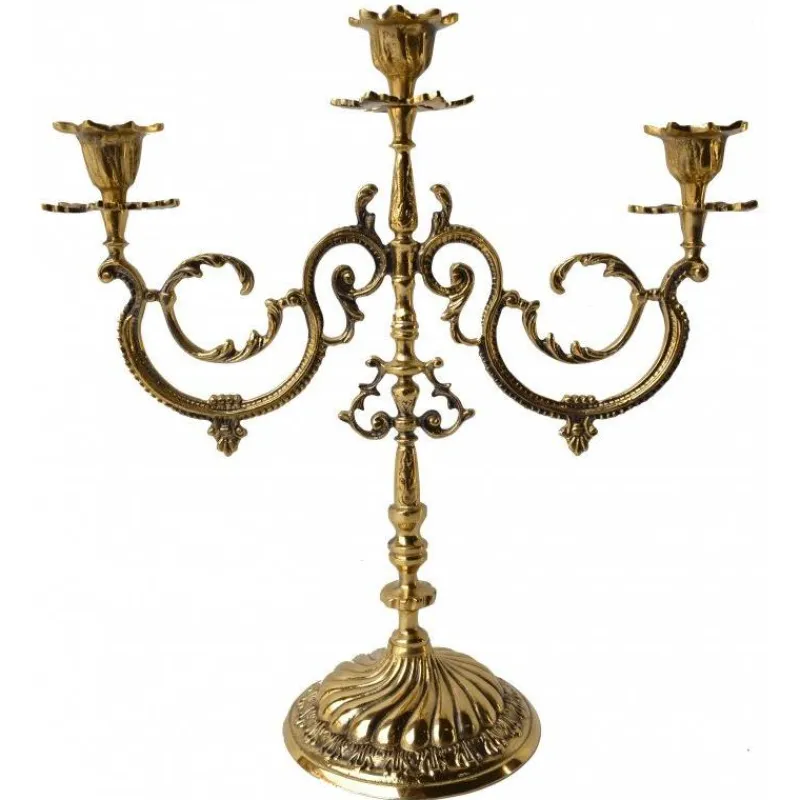Shop Articles Religieux JP Le chandelier 3 flammes - Baroque -