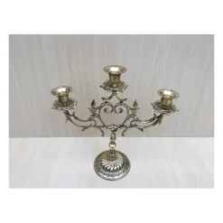 Sale Articles Religieux JP Le chandelier 3 flammes - cœur -