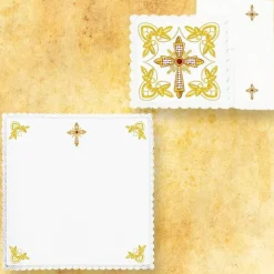 Discount Articles Religieux JP linge d'autel brodée complet liturgique