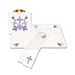 Cheap Articles Religieux JP linge d'autel brodée violet