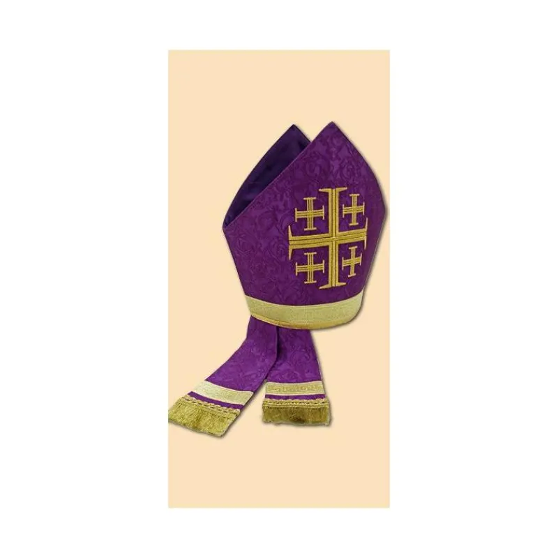 Outlet Articles Religieux JP Mitre La Croix violet -