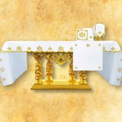 Flash Sale Articles Religieux JP nappe brodée pour autel à église