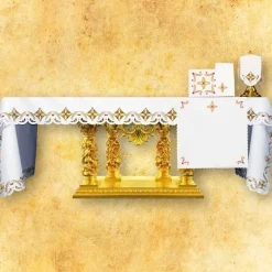 Discount Articles Religieux JP nappe brodée pour autel à église