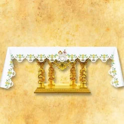 Hot Articles Religieux JP nappe brodée pour autel à Pâques