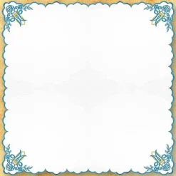 Best Articles Religieux JP nappe carre brodée mariale
