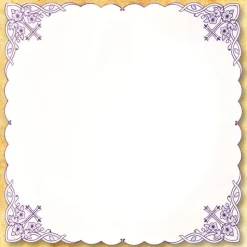 Shop Articles Religieux JP Nappe Carre brodée motif Carême