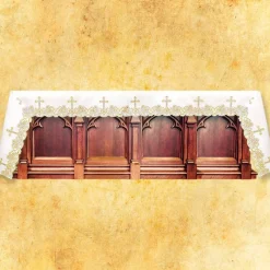 Sale Articles Religieux JP nappe d'autel brodée
