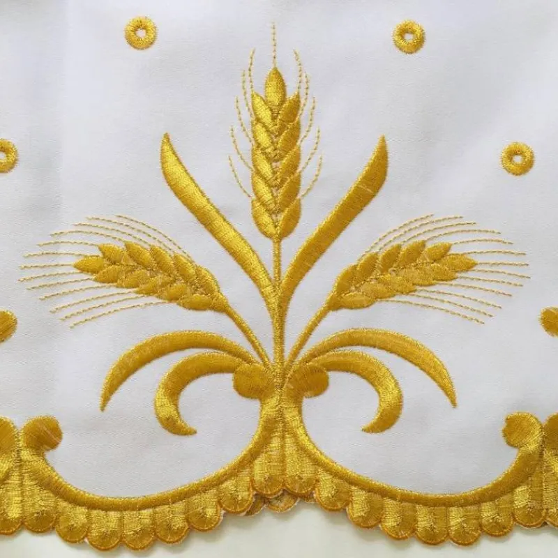 New Articles Religieux JP nappe d'autel brodée dorée