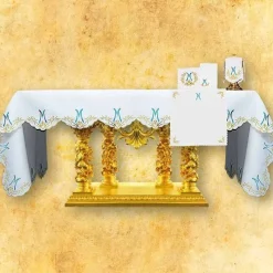 Outlet Articles Religieux JP nappe d'autel mariale brodée