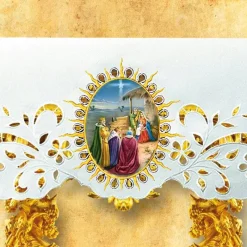 Clearance Articles Religieux JP Nappe d'autel - Noël 4 -