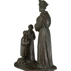 Best Sale Articles Religieux JP notre dame de la salette avec enfants statue