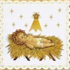 Best Sale Articles Religieux JP Pale liturgique brodée avec motif Noêl