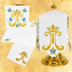 Sale Articles Religieux JP pavillon de ciboire brodée mariale