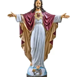 New Articles Religieux JP Sacre Cœur Statue Jésus Christ