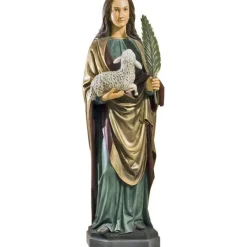 Discount Articles Religieux JP Sainte Agnès de Rome Statue vers 100 cm