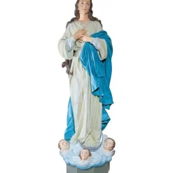Best Sale Articles Religieux JP sainte marie avec anges statue