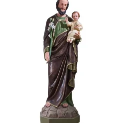 Cheap Articles Religieux JP saint Joseph avec Jésus Roi de Monde