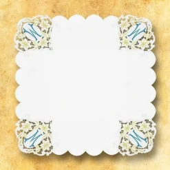 Clearance Articles Religieux JP serviette autel brodée mariale