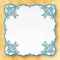 Cheap Articles Religieux JP serviette autel brodée mariale fil bleu