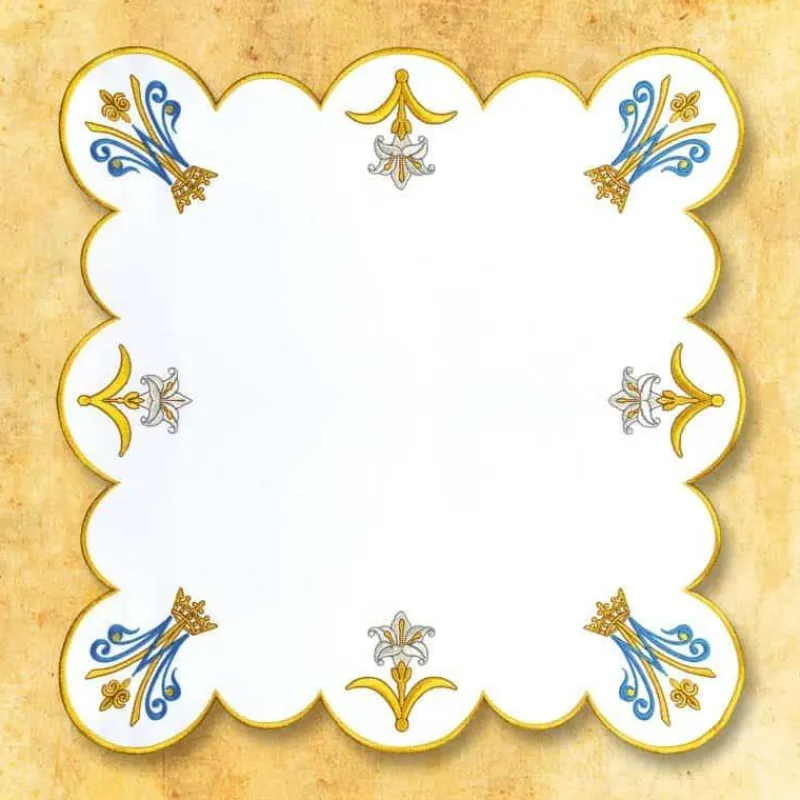 Outlet Articles Religieux JP serviette d'autel motif mariale