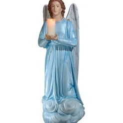 Hot Articles Religieux JP statue Ange avec Cierge