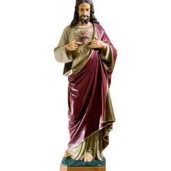Shop Articles Religieux JP statue multicolore Jésus Christ