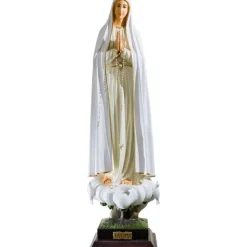 Clearance Articles Religieux JP statue notre dame avec pigeons fatima