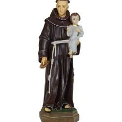 New Articles Religieux JP statue Saint Antoine avec pain