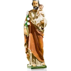 Cheap Articles Religieux JP statue saint Joseph avec Jésus - hauteur 80 cm