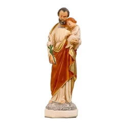 Fashion Articles Religieux JP Statuette saint Joseph avec Jésus et lis