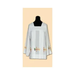 Hot Articles Religieux JP Surplis de prêtre avec broderie -