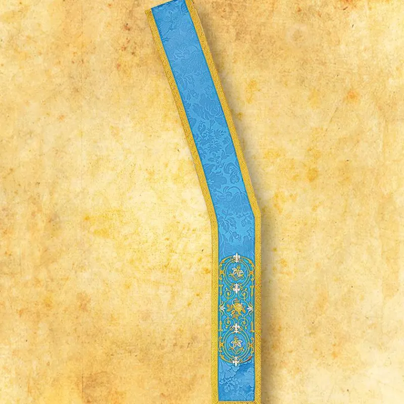 Sale Articles Religieux JP étole pour diacre motif Massimo blue