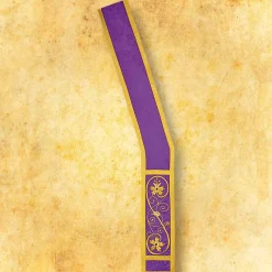 Discount Articles Religieux JP étole pour diacre motif Massimo violet