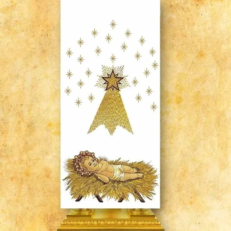 Outlet Articles Religieux JP Voile de lutrin pour église avec motif Noël