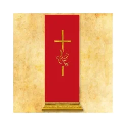 Best Sale Articles Religieux JP voile de lutrin rouge pour messe saint esprit